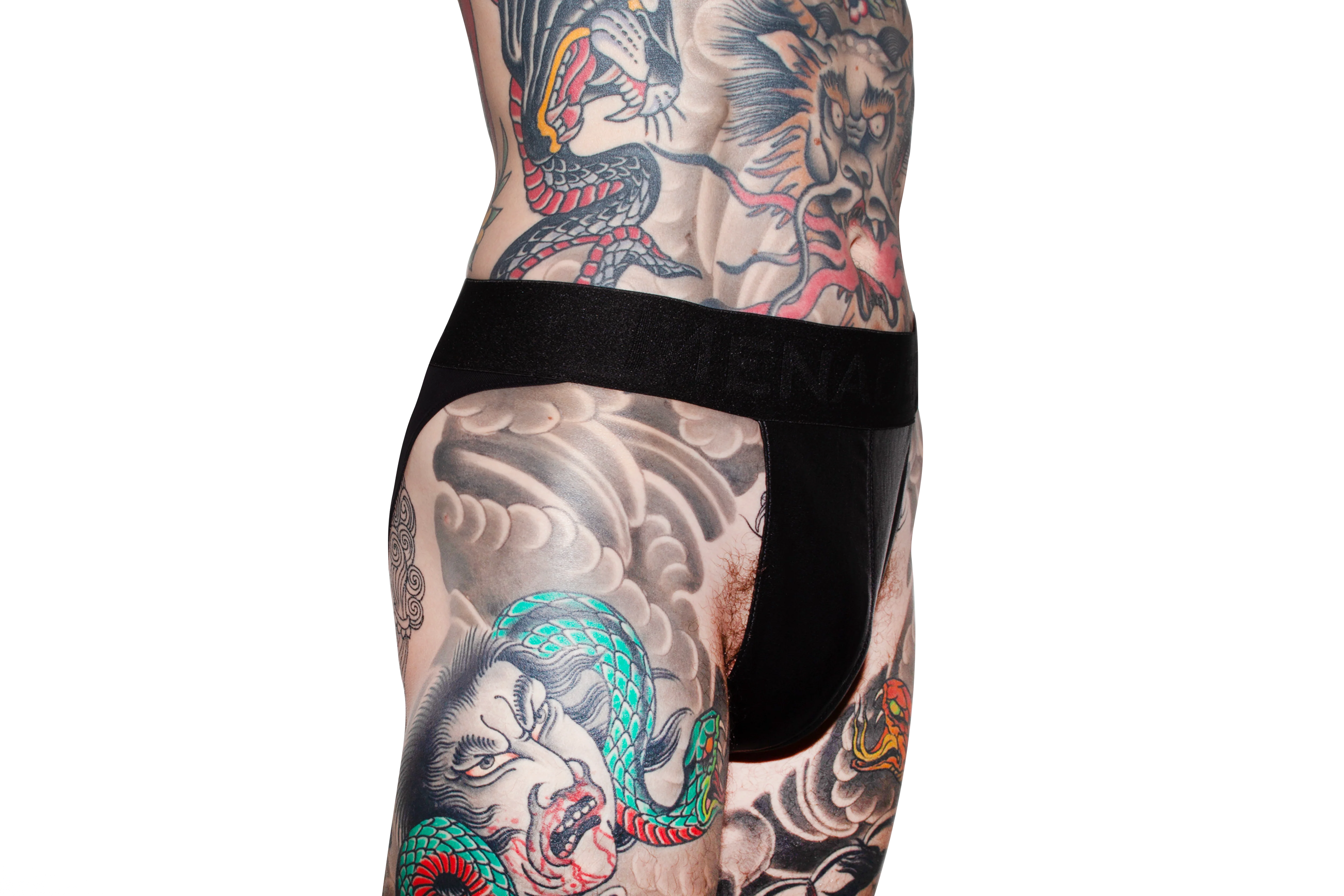 BAND BIKINI | LEATHER | BLACK - Image 4