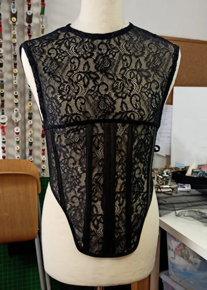 Corset Tank  | BLK | Rose Signature Edition - Image 3